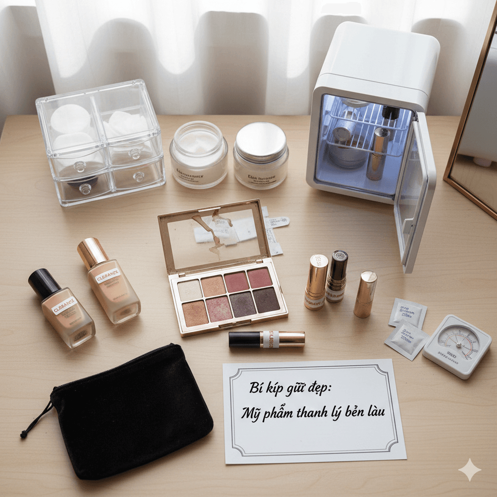 Cách bảo quản mỹ phẩm thanh lý