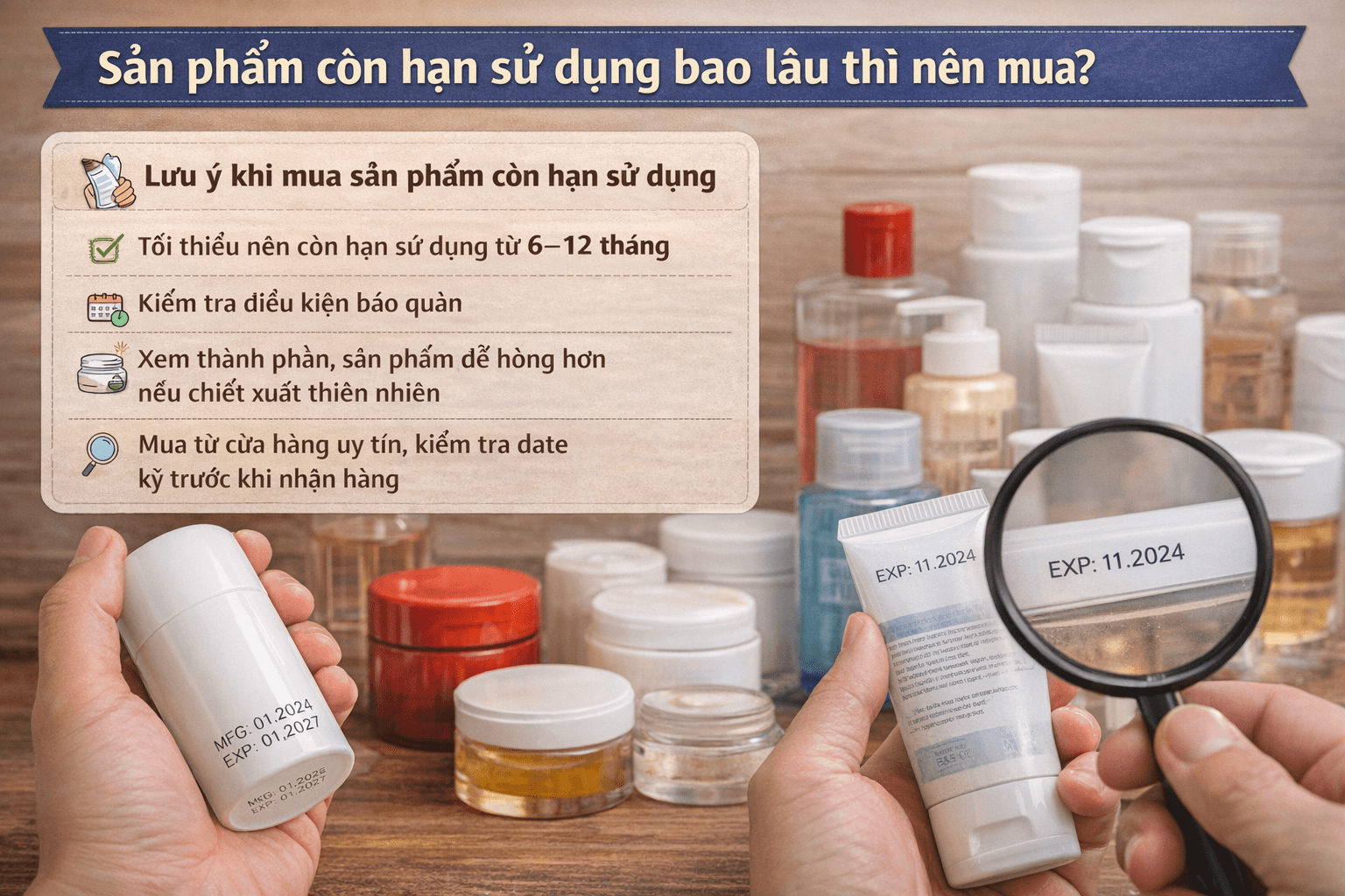 Sản phẩm còn hạn sử dụng bao lâu thì nên mua