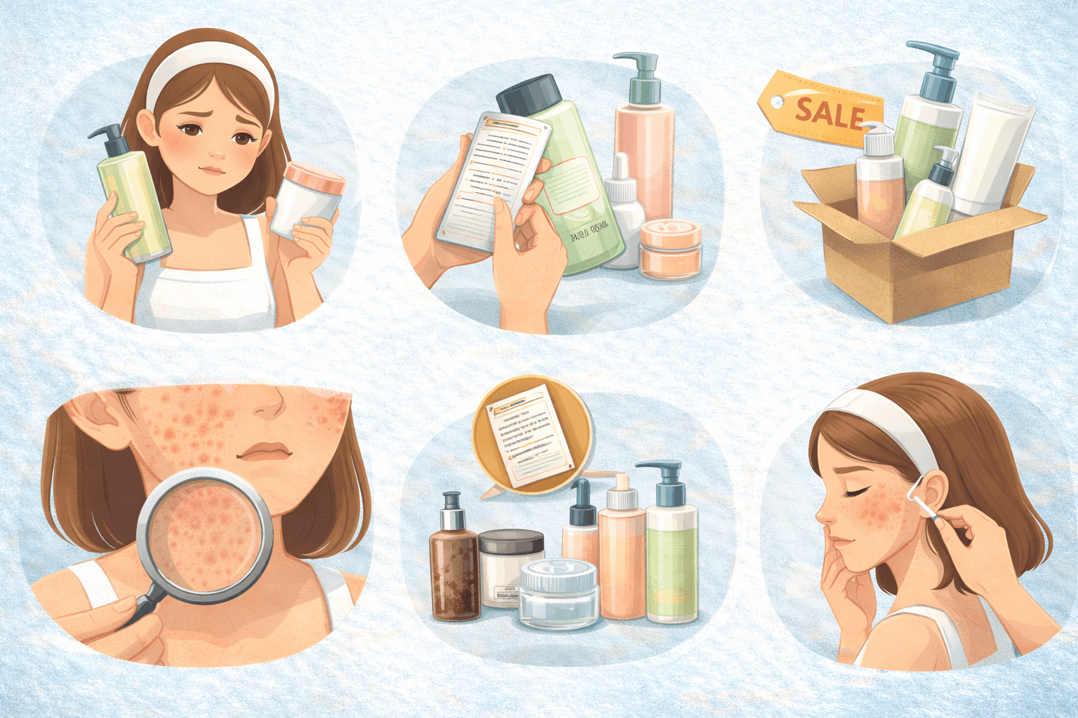 Da nhạy cảm và mỹ phẩm giá rẻ